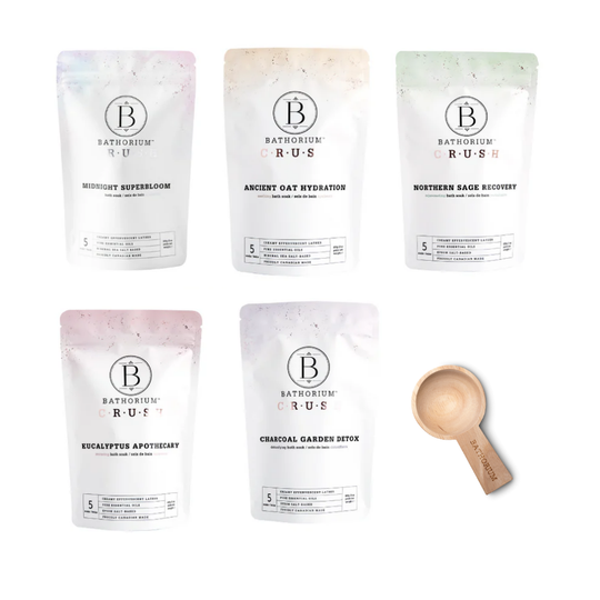 5 x 21oz Crush Bath Soaks Bundle (5 scents + bonus scoop!)